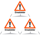 Panneau de signalisation pliable Triopan 'Einsatzleiter'