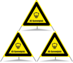Triopan Faltsignal Atemschutz Sammelplatz gelb