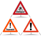 Panneau de signalisation pliable Triopan, div. symboles