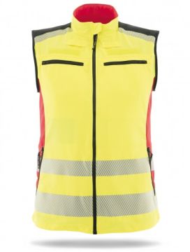 Gilet jaune-rouge fluorescent Phoenix Pro