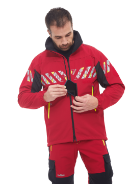 Veste softshell Courant ARK, rouge