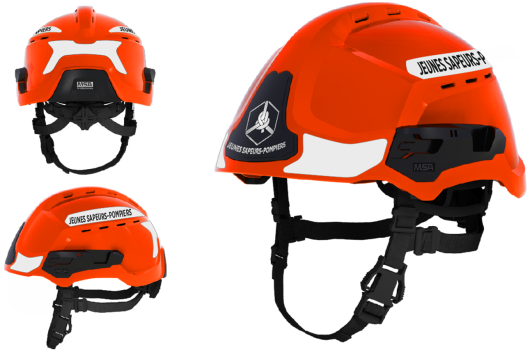 Casque MSA F2XR orange JSP