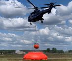 Réservoir pour incendies de forêt, inclinable