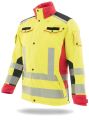 Veste hardshell jaune-rouge fluorescent Phoenix Pro