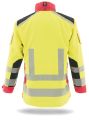 Veste hardshell jaune-rouge fluorescent Phoenix Pro