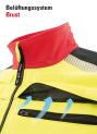 Veste softshell jaune-rouge fluorescent Phoenix Pro