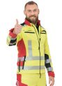 Veste softshell jaune-rouge fluorescent Phoenix Pro