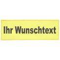 Reflexschild - matt - Klett - 15x5cm - zitronengelb - Wunschtext