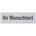 Reflexschild - matt - Klett - 15x5cm - silber - Wunschtext