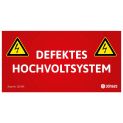 Aufkleber für HV-Systeme 