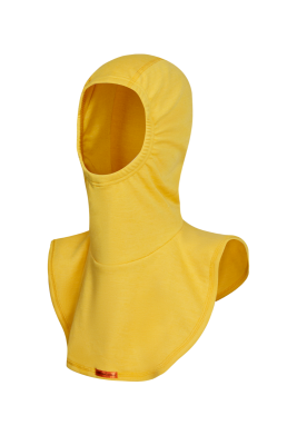 Cagoule ignifuge à 2 couches, jaune