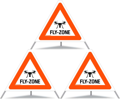 TRIOPAN Faltsignal Drohne 60 mit Etui