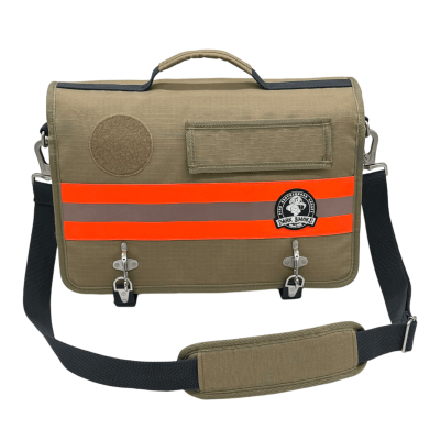 Schultertasche Dark Smoke Squad orange